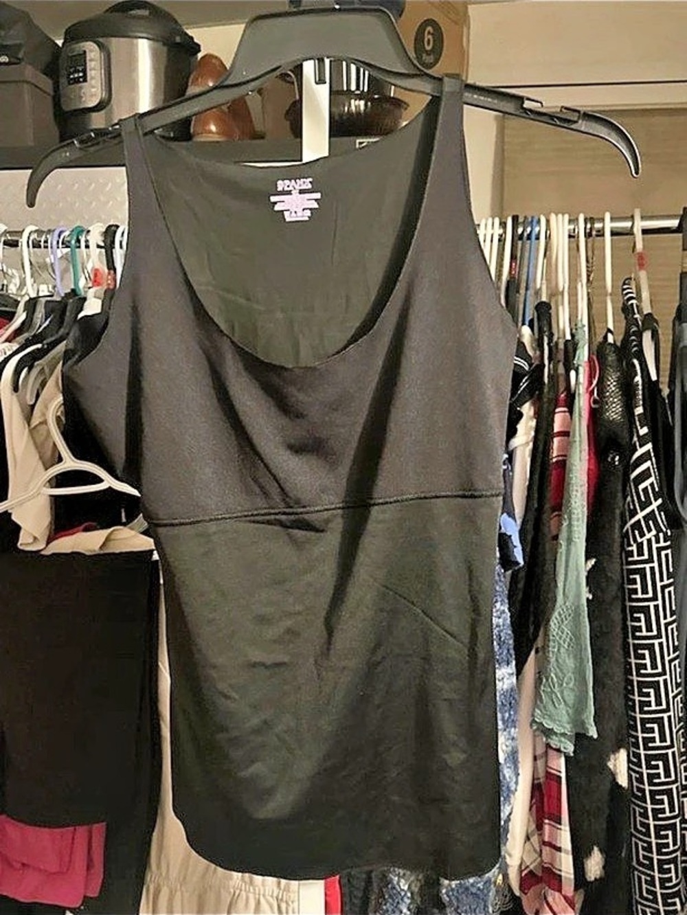 SPANX Black Shaping Tank Top Size Medium Like New